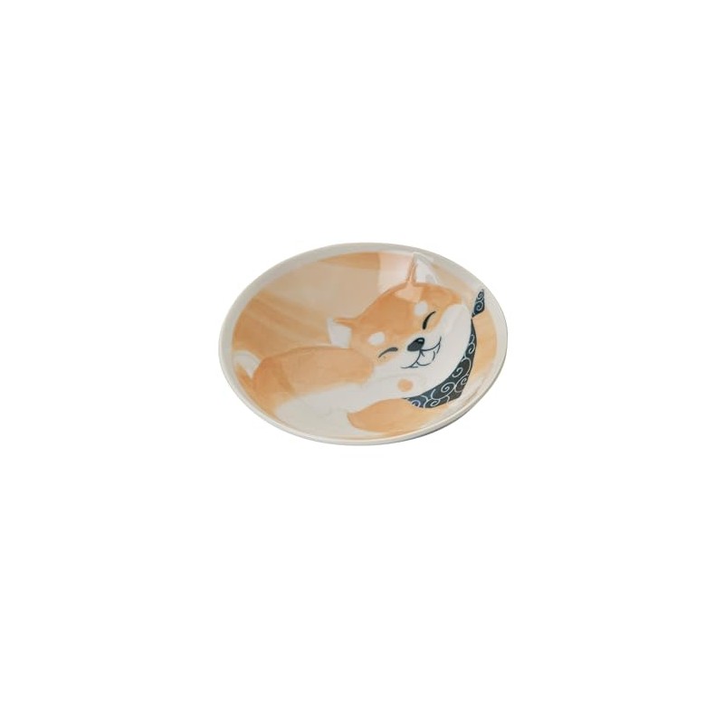 Kanese DG-011 Laughing Inu (Warainu), 5.5 Pot, Orange