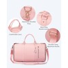 Rolling Garment Bag for Travel, 3-in-1 Convertible Carry On Garment