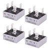 Taiss / 4Pcs KBPC5010 Bridge Rectifier 1000V 50A AC to