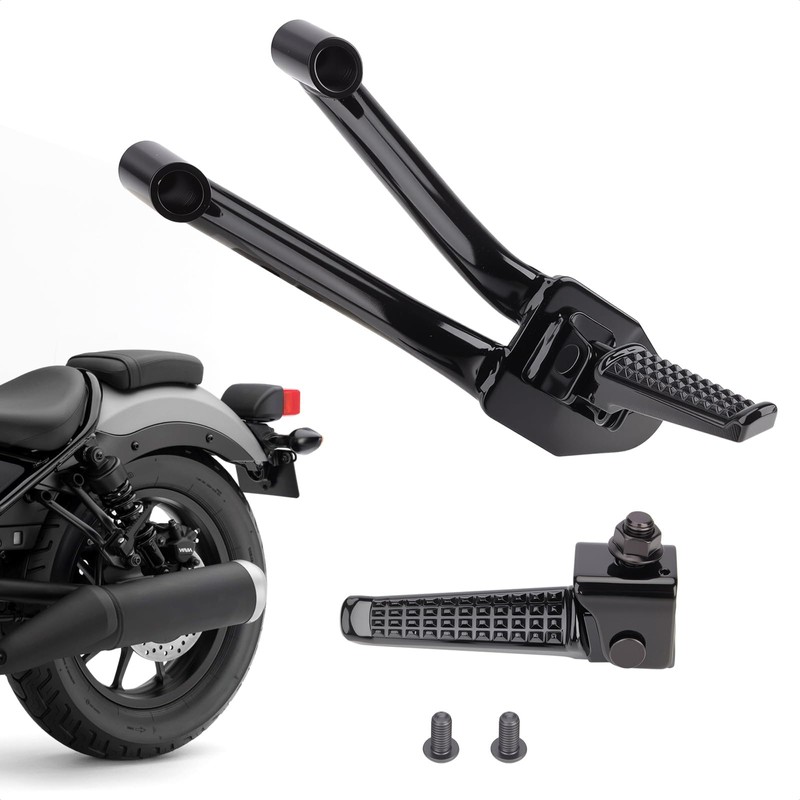 FIASRAC Rear Foot Pegs Footrests Passenger Compatible with Honda Rebel