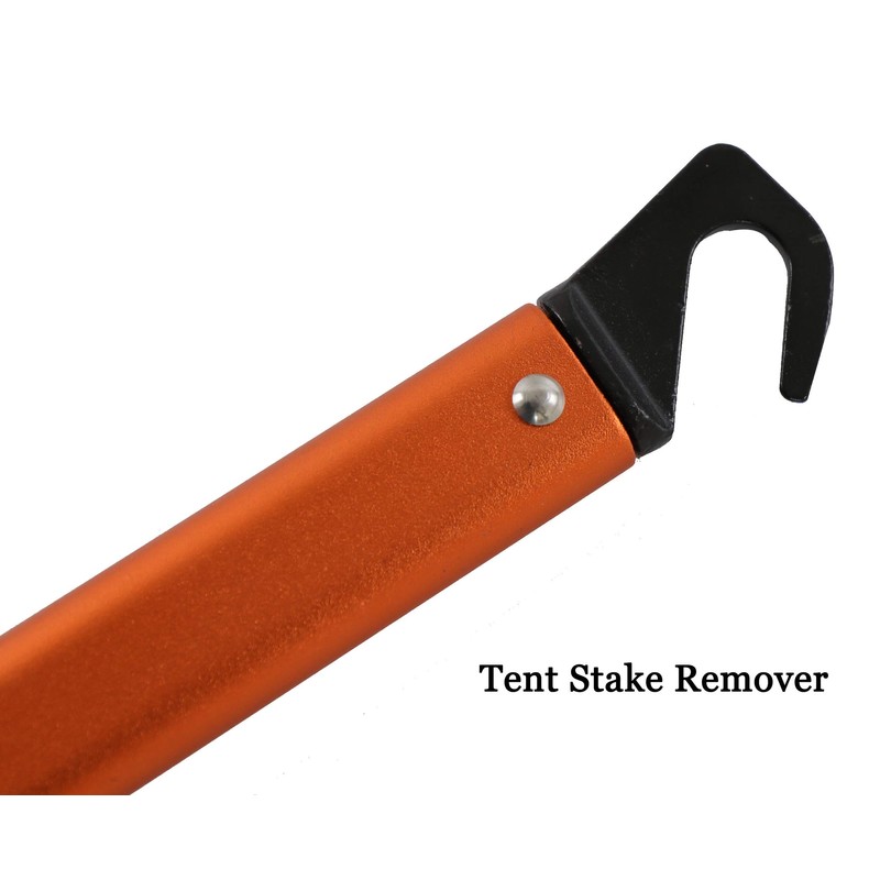 Sutekus Peg Hammer Tent Stake Remover - Lightweight Camping Hammer