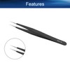 Auniwaig Anti-static Tweezers 4.72 inch Length ESD-10 tweezers Precision Slant