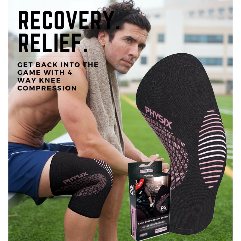PHYSIX GEAR Knee Support Brace - Premium Recovery & Compression