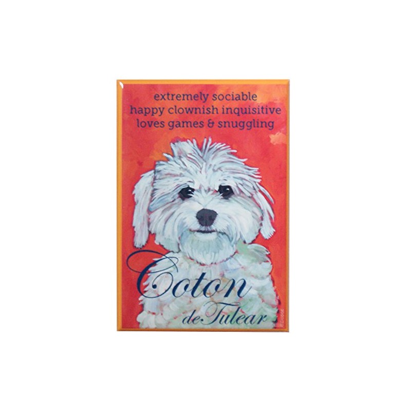Coton Frise/ Coton De Tulear Fridge Magnet