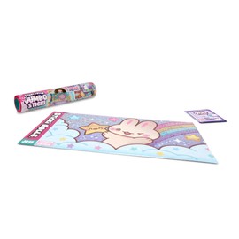 Sticki Rolls Jumbo Stickies, Giant Re-Stickable Foil Stickers, Unique Kawaii Designs, Collectible Wall Décor for Kids Ages 5+