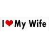 i Love My Wife STICKER DECAL VINYL BUMPER DÉCOR CAR