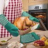 Alselo Silicone Oven Mitts Heat Resistant 932℉ with Waterproof &