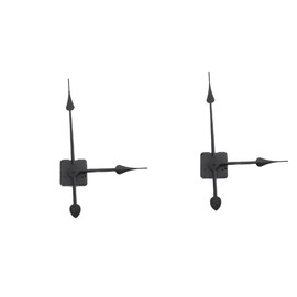 TEHAUX 2 Sets Durable Clock Movement Mechanism DIY Clock Accessories for Craft Metal Shaft Non Ticking Design for Replacement and Repair