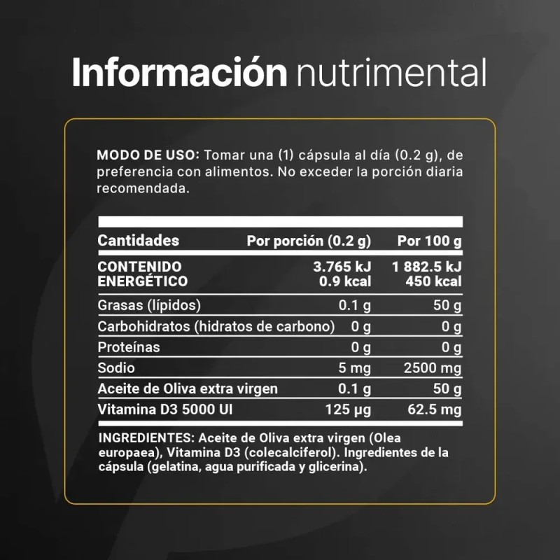 B Life - Vitamina D3 5000 Ui 300 Cápsulas B