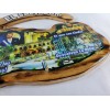 El Salvador Wooden Map Key Holder, Colgadero de llaves De