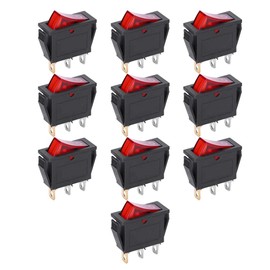 Household Appliances KCD3 10-Piece 3-Pin Toggle Switch for Household Work Widely Used in Various Industrial Equipment Instruments