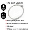 AWIORETON Baling Wire 14 Gauge 14 Feet,Baler Wire Ties Galvanized
