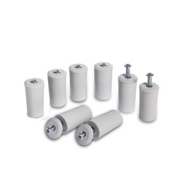 8 x Stop Stop for Roller Shutters 40 mm Grey