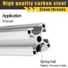 EIHI 10x M6 sliding nut spring ball swivel mounting material