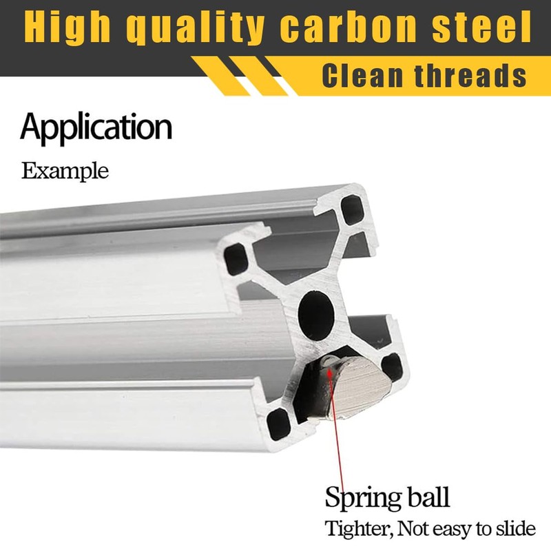 EIHI 10x M6 sliding nut spring ball swivel mounting material