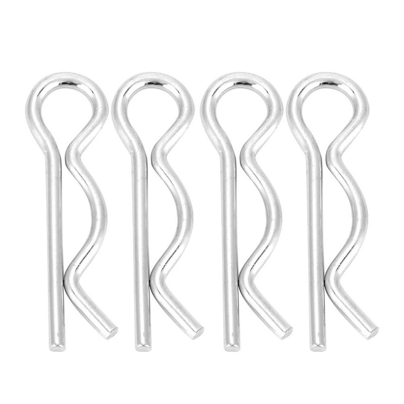 Akozon R Clips Splint Securing Pin Mounting Clip Bright Galvanised