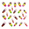 ONPRESS 24 Uñas Postizas De Verano, Medianas, Cuadradas, Forma De