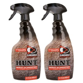 ElimiShield HUNT 23 oz Scent Elimination Spray (2-Pack): Odor Neutralizing Hunting Gear Treatment – Long-Lasting 60-Day Human Scent Control, Fabric-Safe Formula