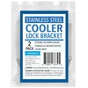 IMPRESA [2 Pack] White Cooler Lock Bracket for Yeti and