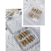 happykau Nail Tips, 24 Pieces, Nail Tips, Short, Korean, Short,