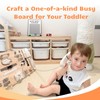 4 Pieses Busy Board DIY Accessory for Toddlers - Sensory