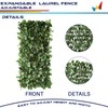 Windscreen4less Artificial Expandable Laurel Leaf Faux Leaves Privacy Fence Screen