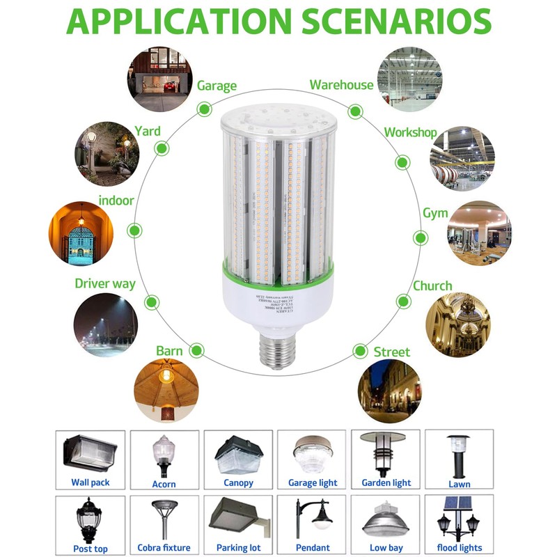 GTAREN 150W LED Corn Cob Light Bulb 2Pack,Equivalent 600W Metal