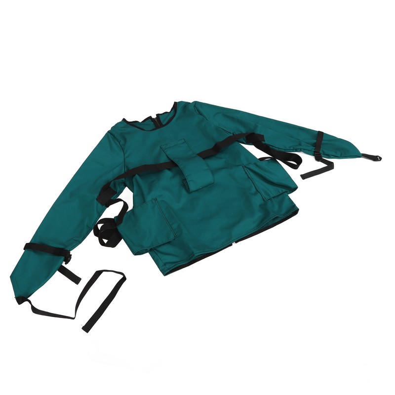 Patient Restraint Suit Prevent Tilting Front Back Secured Cotton Bed