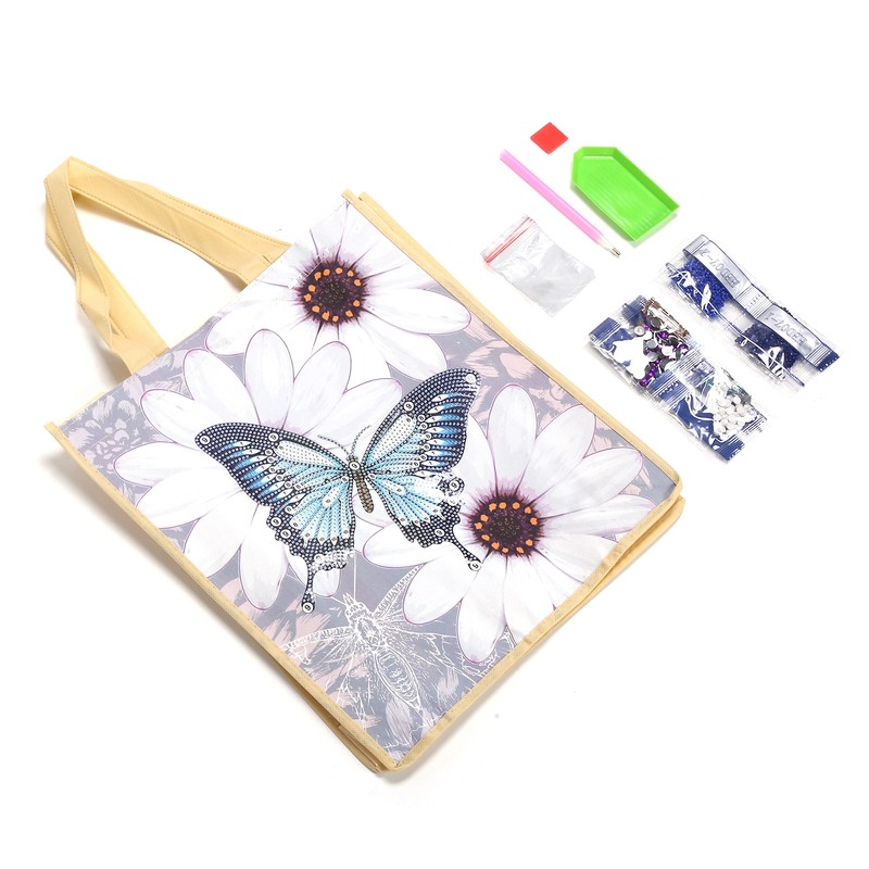 Diamond Painting Shopping Bag Reusable with Handles DIY Foldable Tote