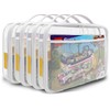 holay 4 Packs PVC Zippered Blocks Set, Toy, Clay, Board
