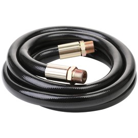 Hromee Fuel Transfer Hose, 3/4 Inch × 10 Feet Pump Hose with Male Fittings for Gasoline, Diesel, Biodiesel and Kerosene
