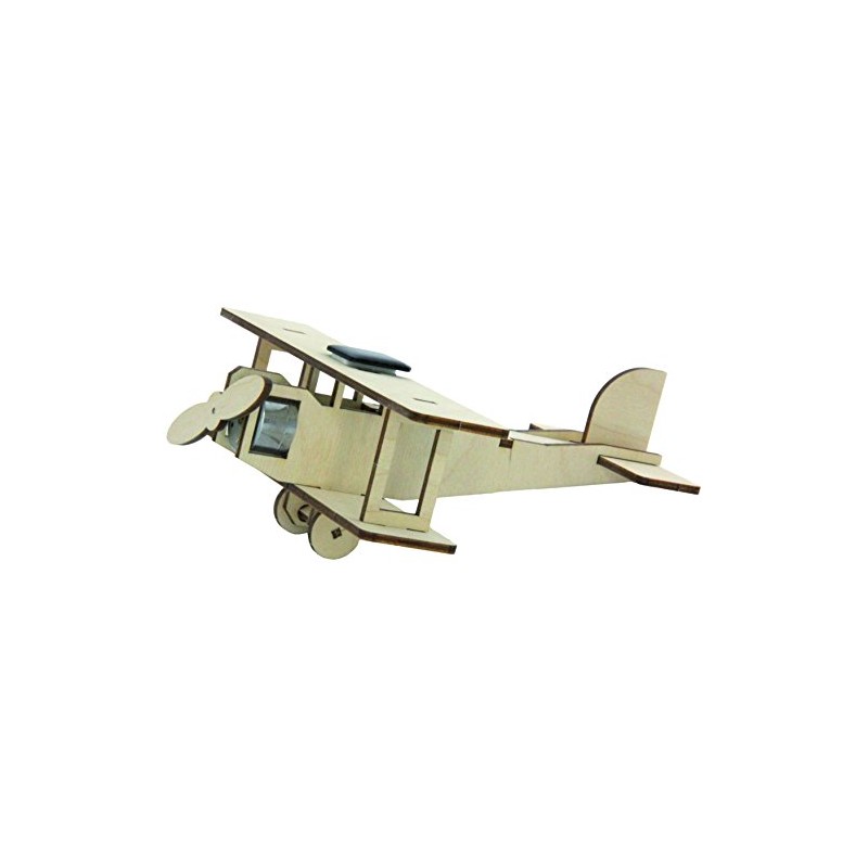 Sol-Expert Group 40235 – Solar Biplane Flying Star, Kit, Natural