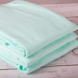 Interweave Healthcare Green Hospital Thermal Throw Blanket, Single Bed Size, Lightweight & Flame Retardant