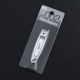 Kai Corporation KE0125 Nail Clippers Type002 S, White, Curved Blade, Made in Japan