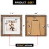 6x6 Picture Frames Set of 6 Rustic Wood Grain Photo