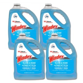 SC Johnson Professional Windex Glass and More Multi-Surface Cleaner, Windex Glass Cleaner Refill, Multi Surface Cleaner, 128 fl. oz. Bottles, 4 Count, for Professional Use Only