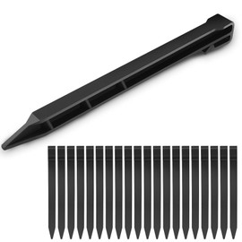 Pack of 30 Garden Fence Stakes - Heavy Duty Plastic Material Garden Landscape Anchoring Stakes, 10 Inch Landscape Edging Stakes for Landscaping and Gardens