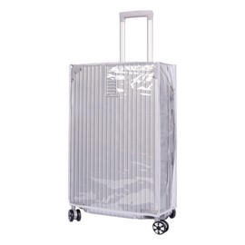 CAPASTEC Suitcase Cover, Carrying Bag, Clear, Transparent, Waterproof, Scratch-Resistant, Thick, Dirt, Rain Protection, For Travel, Business Trips, Plain, Rain Cover, Rain Cover, Stylish, Luggage,