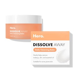 HERO COSMETICS Bálsamo limpiador diario Dissolve Away – Ayuda a eliminar el maquillaje y la mugre – No obstruye los poros – Adecuado para pieles sensibles y propensas al acné (2.2 fl oz)