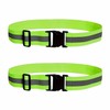 2-Pack Adjustable Reflective Safety Belts - High-Visibility Elastic Waistband for