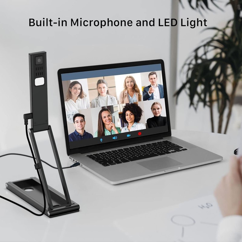 VIISAN Document Camera 13MP 4K with AF Lens, Foldable Webcam