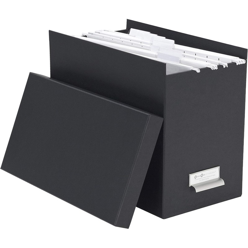Bigso John Fiberboard Label Frame Desktop File Storage Box -