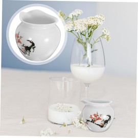 BIUDECO Breast Milk Pitcher Drink Pitcher with Spout Ceramic Salad Dressing Boat