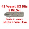 vessel 2 pcs Genuine Vessel JIS #2 Screwdriver Bit for