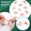 UNICRAFTALE Pack of 12 Press Studs Rose Gold Stainless Steel