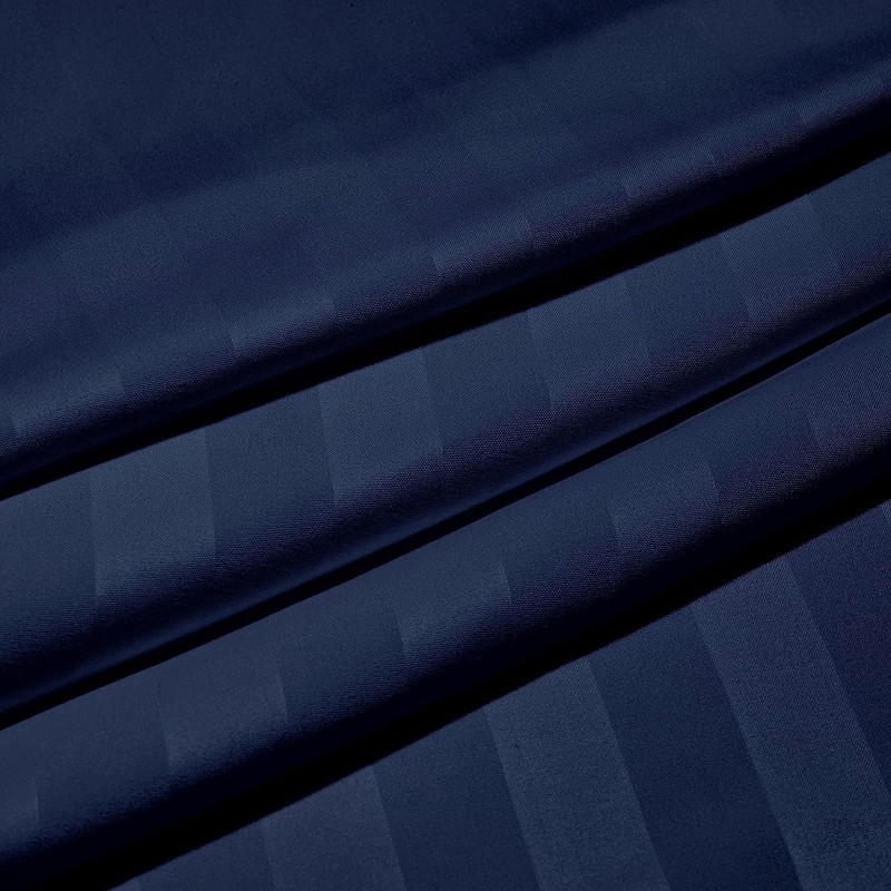 Hafaa Navy King Size Fitted Sheets 40cm Deep Pocket Soft