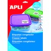 APLI 015070 Rounded Freezer Labels 63.5 x 33.9 mm White (Pack of 10