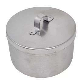 Prolar Torundero De 500 Ml De Acero Inoxidable.