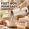 Portable Mini Travel Kettle 400ml with Keep Warm Function, Cream