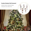 VALICLUD Wooden Christmas Nutcracker Figures Ornaments Xmas Holiday Tree Decorations